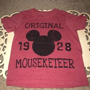Mickey Mouse Shirt Sz 2/3 Red
